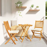 Garden Bistro Set 3 pcs Brown Solid Acacia Wood 42000951