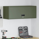 Wall Cabinet for Garage with Gas-lift Door Olive green 883275