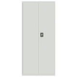 ZNTS File Cabinet Light Grey 90x40x240 cm Steel 3188321