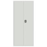 File Cabinet Light Grey 90x40x240 cm Steel 3188321
