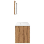 ZNTS 3 Piece Bathroom Furniture Set Artisan Oak Engineered Wood 3328588