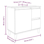 ZNTS 3 Piece Bathroom Cabinet Set Brown Oak Engineered Wood 3185542