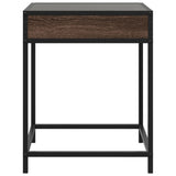 ZNTS Coffee Table with Infinity LED Brown Oak 40x40x51 cm 847676