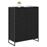 Shoe Cabinet Black Oak 79 x 36 x 100 cm Engineered Wood 886462