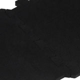 Rubber Floor Tiles 16 pcs Black 16 mm 30x30 cm 155671