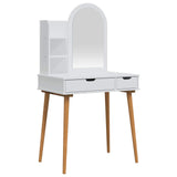 Dressing Table Set FAUSKE 3 pcs White 76 x 50 x 143 cm 3438580