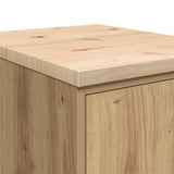 Garage Storage Cabinet Artisan Oak 40x51x85 cm Solid Wood Pine 860570