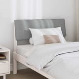 Upholstered Headboard Light Grey 90 cm Solid Pine Wood 879143