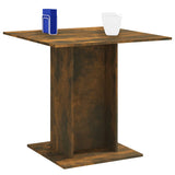 Dining Table Smoked Oak 80x80x75 cm Engineered Wood 825822