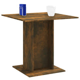 Dining Table Smoked Oak 80x80x75 cm Engineered Wood 825822