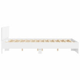 Bed Frame with Headboard White 152 x 203 cm Engineered Wood 3402864