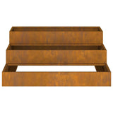 Garden Planter Rusty 90 x 90 x 35 cm Weathering Steel 865840