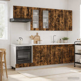 Kitchen Unit KALMAR 8 pcs Smoked Oak Engineered Wood 3438188