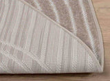 Area Rugs Round PALMERAS Beige 160 CM Polyester 42022594