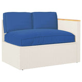 Cushion Set 3 pcs Royal Blue Oxford Fabric 3402136