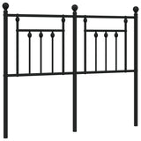 Metal Replace Headboard Black 120 cm 353568