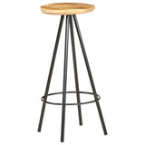 Bar Stools 2 pcs Rough Mango Wood 286614