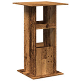 ZNTS Bar Table with Storage Old Wood 60x60x102 cm Engineered Wood 854335