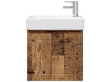 Bathroom Vanity Unit with Tap Old Wood 45.5 x 25.5 x 84 cm 889499