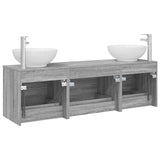 Bathroom Furniture Set 3 pcs Grey Sonoma 49.5 x 44.5 x 65 cm 3405896