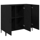 Sideboard Black oak 34 x 90 x 80 cm Engineered wood 880682