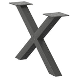Coffee Table Legs X-Shaped 2 pcs Anthracite 50x cm Steel 4012878