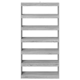 Book Cabinet Grey Sonoma 100 x 30 x 198 cm Engineered Wood 3345118