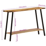 Console Table 110x30x75 cm Solid Wood Mango 373615