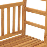 Garden Bench with Pergola 115 cm Solid Teak Wood 316170