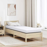 Mattress Topper White 80 x 200 x 10 cm Jaquard Fabric 4106243