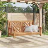 Garden Swing Bench 114 x 60 x 64 cm Solid Teak Wood 42001969