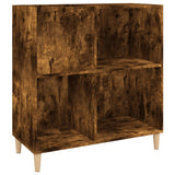 Record Cabinet Smoked Oak 84.5x38x89 cm Engineered Wood 831994