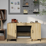 Desk Sonoma Oak 140x50x75 cm Engineered Wood 812774