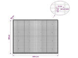 Gabion with 3.5 mm Wire and 5x2.5 cm Mesh 200x30x200 cm 3461806