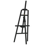 Easel Stand Black 53.5x95x127 cm Solid Wood Pine 30221