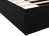 Bed Frame Black Oak 80 x 200 cm Engineered Wood 3429659
