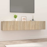 TV Cabinets 2 pcs Sonoma Oak 80x30x30 cm Engineered Wood 804538