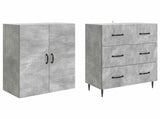 Cabinet Set 2 pcs Concrete Grey 66 x 34.5 x 90 cm 3416640