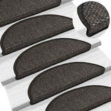 Stair Mats Self-adhesive Sisal-Look 30 pcs 56x17x3 cm Anthracite 3365861