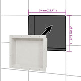 Shower Niche Matt White 41x51x10 cm 151393