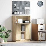 Desk Sonoma Oak 71.5 x 31.5 x 106.5 cm Engineered Wood 869484