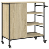 Kitchen Trolley Sonoma Oak 87.5x38.5x84.5 cm Engineered Wood 842387