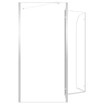 ZNTS Bath Enclosure 120x69x130 cm Tempered Glass Transparent 146227