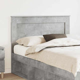 Headboard with Headboard Concrete Grey 135 cm Engineered Wood 887460