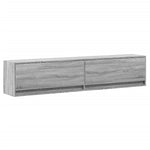 TV Wall Cabinet with LED Grey Sonoma 180x31x38 cm 3307952