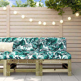 Middle Sofas with Cushions 2 pcs Impregnated Wood Pine 825694
