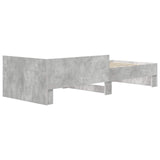 Bed Frame with Headboard Concrete Grey 80 x 200 cm 8009040