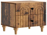 Bedside Cabinet with Drawer 2 pcs Old Wood 43 x 34.5 x 48 cm 894082