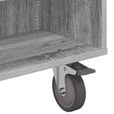 Side Table with Wheels Grey Sonoma 90 x 50 x 30 cm 891021