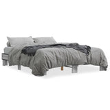 Bed Frame without Mattress Grey Sonoma 150x200 cm King Size 3280235